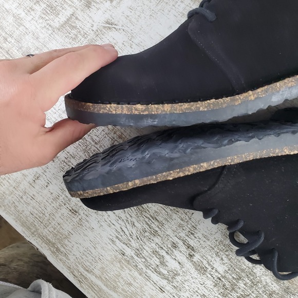 Birkenstock Uppsala Mid Boots Mens 9 Black Suede Lace Up Round Toe main image 6